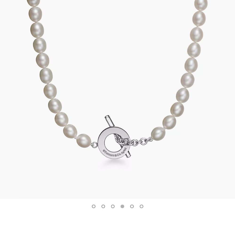 Tiffany Pearl Necklace:  Freshwater Pearl Toggle - Picture 3 of 5